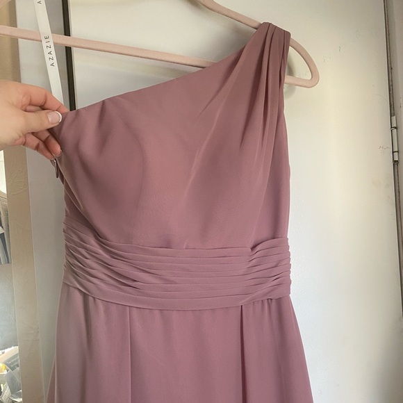 Azazie Vintage Mauve Bridesmaid Dress - Picture 6 of 10